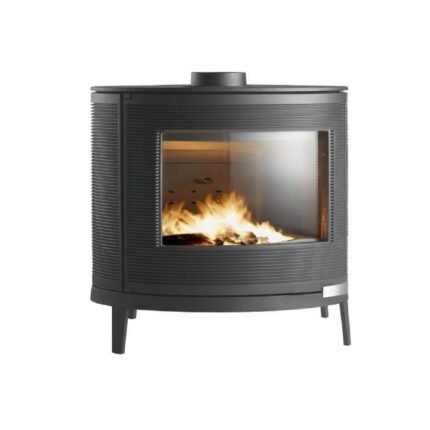 Poêle à bois fonte 9kw anthracite - P647844 - Kaori - INVICTA
