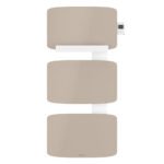 Radiateur sèche-serviettes connecté Amarilis mât à droite 650W beige/blanc - ATLANTIC - 862577