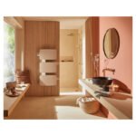 Radiateur sèche-serviettes connecté Amarilis mât à droite 650W beige/blanc - ATLANTIC - 862577 – Image 5