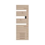 Sèche-serviettes connecté Nefertiti avec soufflerie mât à droite 1500W beige - ATLANTIC - 850061
