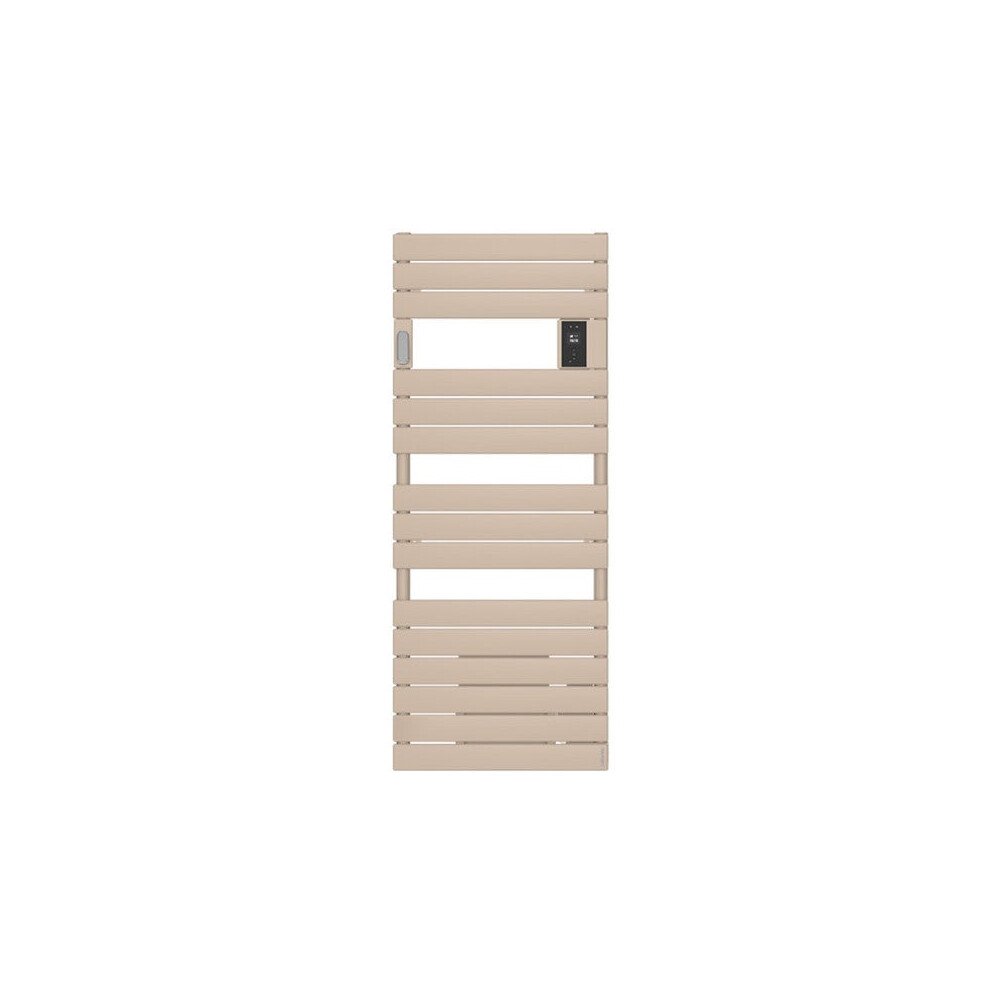 media-1123.jpg Radiateur sèche-serviettes connecté Adelis avec soufflerie 1500W Beige - ATLANTIC - 861547 – Image 1
