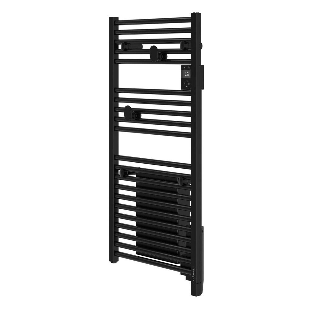 media-1130.jpg Radiateur sèche-serviettes connecté Doris avec soufflerie 2000W Noir - ATLANTIC - 851228 – Image 1