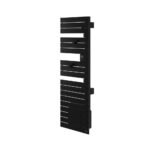 Sèche-serviettes connecté Nefertiti avec soufflerie mât à gauche 1750W noir - ATLANTIC - 850074 – Image 2