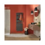 Sèche-serviettes connecté Nefertiti avec soufflerie mât à gauche 1750W noir - ATLANTIC - 850074 – Image 4