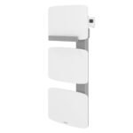 Radiateur sèche-serviettes connecté Amarilis mât à gauche 650W blanc/gris - ATLANTIC - 862578 – Image 2