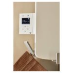 Radiateur sèche-serviettes connecté Amarilis mât à gauche 650W blanc/gris - ATLANTIC - 862578 – Image 4