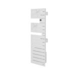 Sèche-serviettes connecté Nefertiti étroit avec soufflerie mât gauche 1500W blanc carat - ATLANTIC - 850089 – Image 2