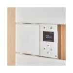 Sèche-serviettes connecté Nefertiti étroit avec soufflerie mât gauche 1500W blanc carat - ATLANTIC - 850089 – Image 3