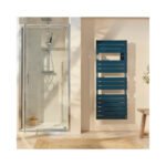Radiateur sèche-serviettes connecté Adelis avec soufflerie 2000W Noir - ATLANTIC - 861752 – Image 2