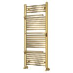 Sèche-serviettes électrique – 120 x 50 cm – Doré brossé – 400W - Avec thermostat connecté - SUDO – Image 3