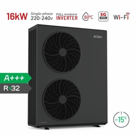 Pompe à chaleur air-eau monobloc ALSAVO 16kW Inverboost réversible chauffage refroidissement eau chaude WiFi classe A+++.