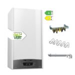 Ariston CLAS ONE 25 kW, Chaudière Murale à Condensation Micro-Accumulation Complète (Barettes, Douilles, Ventouse), Compacte, Économies d'Énergie A+