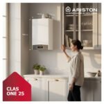 Ariston CLAS ONE 25 kW, Chaudière Murale à Condensation Micro-Accumulation Complète (Barettes, Douilles, Ventouse), Compacte, Économies d'Énergie A+ – Image 2