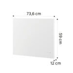 Radiateur électrique connecté à inertie sèche 1500W Fuji EQUATION H blanc – Image 4