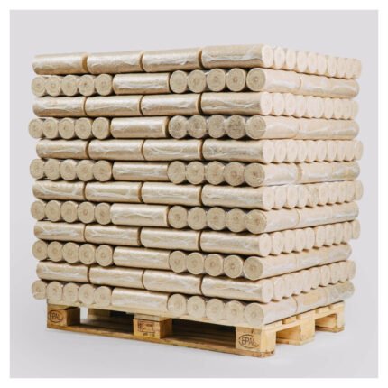 Briquettes de bois (Pellini) sans trou – Palette de 960 Kg